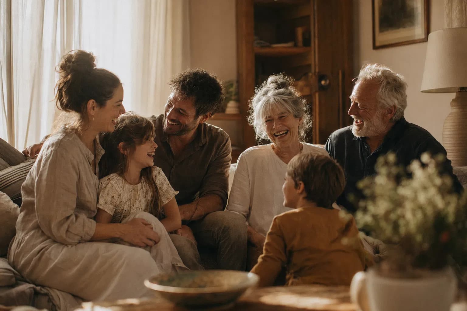 Family gathered together